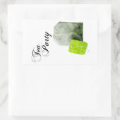 Sticker Rectangulaire double exposition du thé (Sac)
