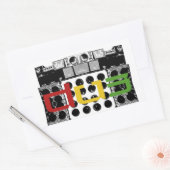 Sticker Rectangulaire double système d'autocollage (Enveloppe)