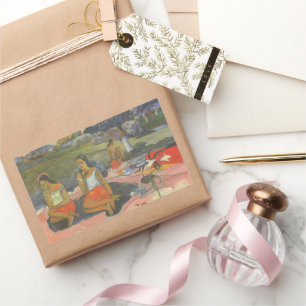 Sticker Rectangulaire Douce Somnolence par Paul Gauguin, Art Ancien