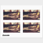 Sticker Rectangulaire Douceur de faire rien (Dolce far Niente) (Feuille)