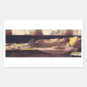 Sticker Rectangulaire Douceur de faire rien (Dolce far Niente)