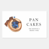 Sticker Rectangulaire Douceurs modernes Pancake Bakery Professionnel (Devant)