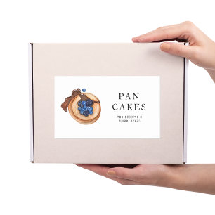 Sticker Rectangulaire Douceurs modernes Pancake Bakery Professionnel