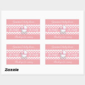 Sticker Rectangulaire Douche bébé (Feuille)