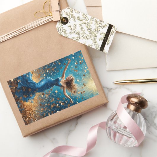 Sticker Rectangulaire Douche de chance (Cadeaux)