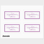 Sticker Rectangulaire Douches de poulet Teriyaki personnalisées (Feuille)