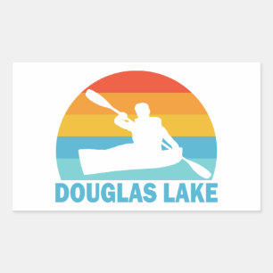 Sticker Rectangulaire Douglas Lake Tennessee Kayak