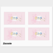 Sticker Rectangulaire Doux rêves de myrtille ✩°。 ⋆。°✩ (Feuille)