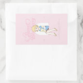 Sticker Rectangulaire Doux rêves de myrtille ✩°。 ⋆。°✩ (Sac)