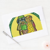 Sticker Rectangulaire Doxies des Grands-Parents (Enveloppe)