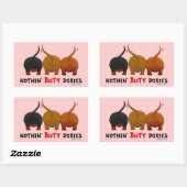 Sticker Rectangulaire Doxies noires (Feuille)