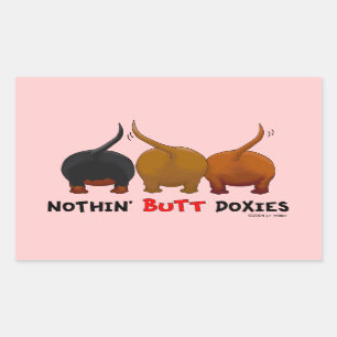 Sticker Rectangulaire Doxies noires