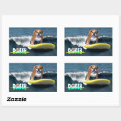 Sticker Rectangulaire Dozer Surfs (Feuille)