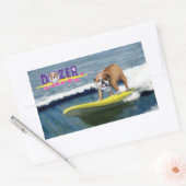 Sticker Rectangulaire Dozer Surfs une vague gagnante! (Enveloppe)