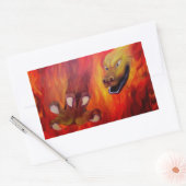Sticker Rectangulaire Drachenkralle - Dragon Rouge (Enveloppe)