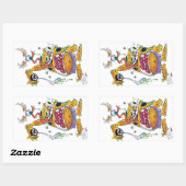 Sticker Rectangulaire Drag Daddy présente Gear Grinder 9000 (Feuille)