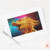 Sticker Rectangulaire Dragon (Enveloppe)
