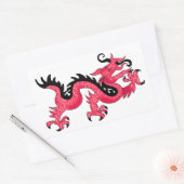 Sticker Rectangulaire Dragon (Enveloppe)