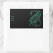Sticker Rectangulaire Dragon (Sac)