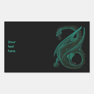 Sticker Rectangulaire Dragon
