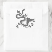 Sticker Rectangulaire Dragon de style oriental (Sac)