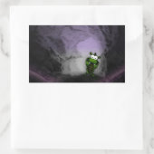 Sticker Rectangulaire Dragon doré (Sac)