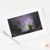 Sticker Rectangulaire Dragon doré (Enveloppe)