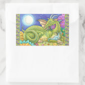 STICKER RECTANGULAIRE DRAGON FAMILLE PROCHAINE GÉNÉRATION, IMAGINAIRE WH (Sac)