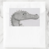 Sticker Rectangulaire Dragon perlé (Sac)