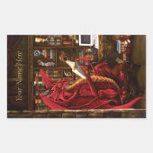 Sticker Rectangulaire Dragon Podcast Library (Devant)