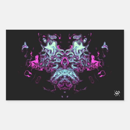 Sticker Rectangulaire Dragon v4 (Devant)