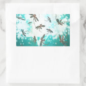 Sticker Rectangulaire Dragonfly (Sac)