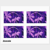 Sticker Rectangulaire Dragonfly Disco (Feuille)
