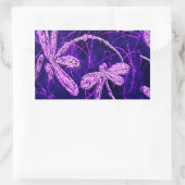 Sticker Rectangulaire Dragonfly Disco (Sac)