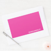 Sticker Rectangulaire Dragonfruit pink color (Enveloppe)