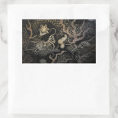 Sticker Rectangulaire Dragons japonais (Sac)