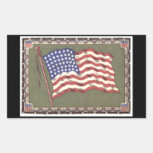 Sticker Rectangulaire Drapeau 48 étoiles (Devant)