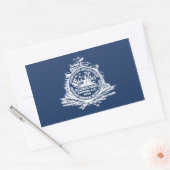 Sticker Rectangulaire Drapeau 4 Charleston, SC (Enveloppe)