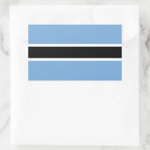 Sticker Rectangulaire Drapeau adhésif du Botswana (Sac)