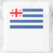 Sticker Rectangulaire Drapeau Adjara Patriotique (Sac)