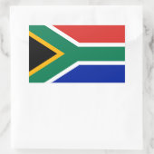Sticker Rectangulaire Drapeau Afrique du Sud (Sac)