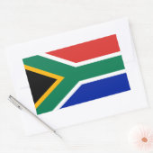 Sticker Rectangulaire Drapeau Afrique du Sud (Enveloppe)