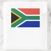 Sticker Rectangulaire Drapeau Afrique du Sud (Sac)