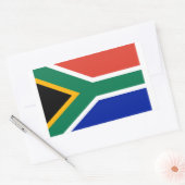 Sticker Rectangulaire Drapeau Afrique du Sud (Enveloppe)