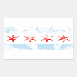 Sticker Rectangulaire Drapeau Al Capone Chicago