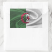 Sticker Rectangulaire Drapeau Algérie (Sac)