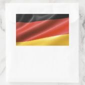 Sticker Rectangulaire Drapeau allemand (Sac)