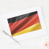 Sticker Rectangulaire Drapeau allemand (Enveloppe)