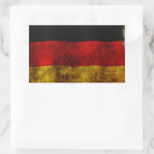 Sticker Rectangulaire Drapeau allemand - Vintage (Sac)