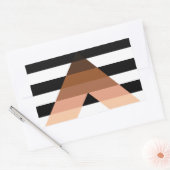 Sticker Rectangulaire Drapeau ally BIPOC (Enveloppe)